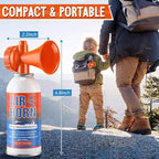 1 Pack Large Air Horn for Safety 3.5oz, 122dB Very Loud Marine Air Horn for Boat, Coast Guard Approved, Great for Boat & Marine Safety, Sporting Events, Travels, Hiking (Orange)
