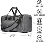Legion Duffle Bag with Anti Theft TSA Approved Combination Lock (Graphite)