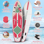 Paddle Board, Inflatable Stand Up SUP Paddle Boards for Adults & Youths of All Skill Levels, Wide & Non-Slip Deck Design Blow Up Paddleboards with Premium Accessories & Storage Bag