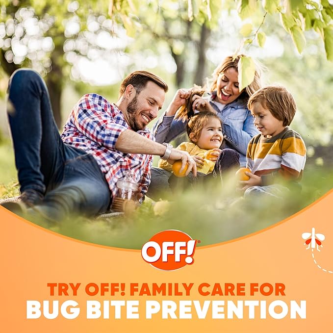 OFF! Family Care Insect & Mosquito Repellent Spritz, Bug Spray Containing 7% DEET, Unscented Repellent with Aloe Vera Protects Against Mosquitoes, 9 Oz
