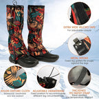 Waterproof Adjustable Leg Gaiters for Men and Women Snow Boot Gaiters for Hiking in Hunting Sand and Mud Mountain Climbing or Snowshoeing