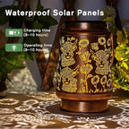 Solar Lanterns Outdoor Waterproof Decoration, Highland Cow Garden Decor Hanging Lantern Lights, Birthday Gifts for Women, Led Decorative Outside Light, for Yard, Patio, Porch,Pathway, Table, Trees