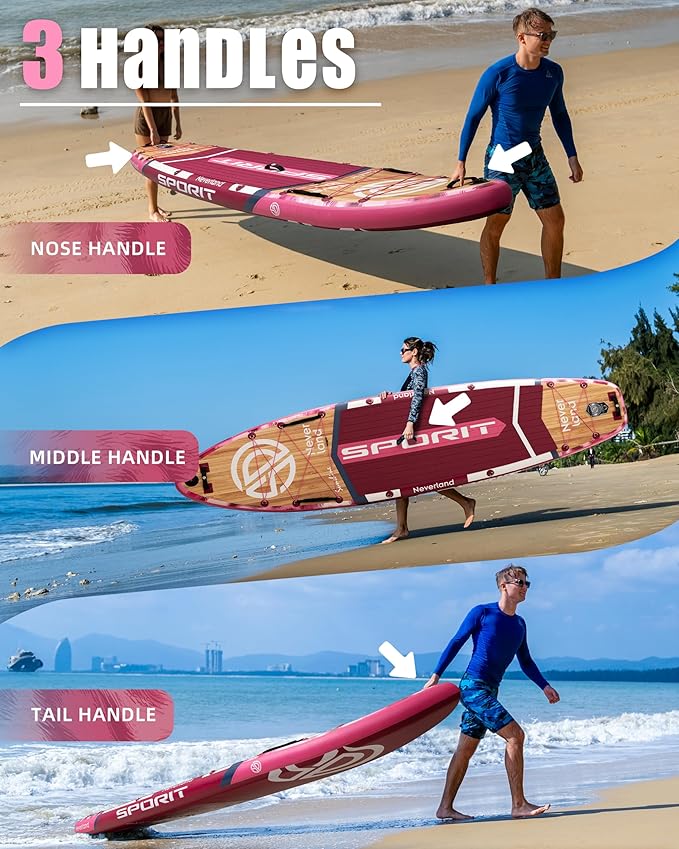 11'6×35" Super Wide Inflatable Stand Up Paddle Board, Ultra Stable SUP Board for Adults, 450lb Capacity with Shoulder Strap, 100L Backpack, Removable US Fin, Floating Paddle, Safety Leash