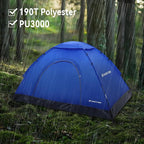 1/2/3/4 Person Tents Waterproof&Windproof Family Tents Camping-Tent,Lightweight Portable Pop Up Tent for Camping,Hiking,Mountaineering or Beach Easy to Set Up Adventures Carry Bag