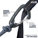 ENO DoubleNest Hammock - Lightweight, Portable, 1 to 2 Person Hammock - for Camping, Hiking, Backpacking, Travel, a Festival, or The Beach - Charcoal/Black