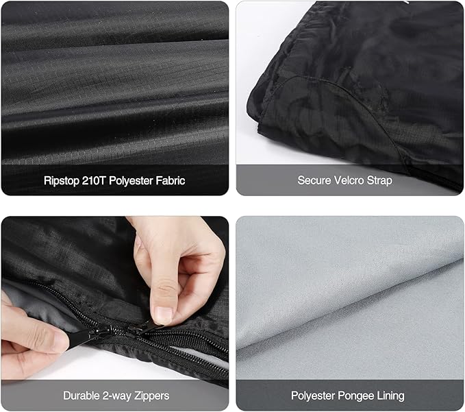REDCAMP Ultra Lightweight Sleeping Bag for Backpacking, Hiking, Comfort for Adults Warm Weather, with Compression Sack