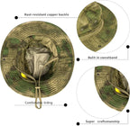 Sun Hats for Men Women Bucket Hat UPF 50+ Boonie Hat Foldable UV Protection Hiking Beach Fishing Summer Safari