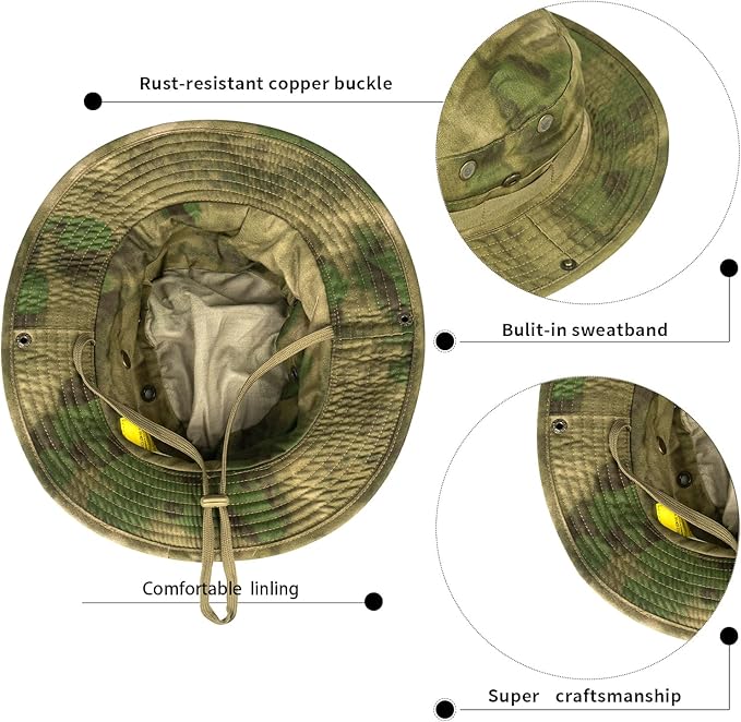 Sun Hats for Men Women Bucket Hat UPF 50+ Boonie Hat Foldable UV Protection Hiking Beach Fishing Summer Safari