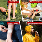 PTEROMY 100 Piece Mini First Aid Kit, Portable Small Emergency Kits Compact 1st Aid Kit for Car, Travel, Home, Camping, Outdoor, Hiking