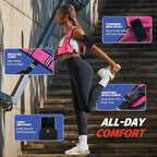 ZELUS Weighted Vest for Women Men, 6/8/12/16/20lb Weight Vest with Arm Pouch Reflective Strips, U-Shaped Rucking Vest for Strength Training Muscle Building, Walking Running Vest for Fitness