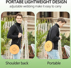 ALEVMOOM 2025 Upgraded XXL Collapsilbe Stool with Cushion,More Sturdy and Height 19.7",D11.8,Portable and Lightweight Adjustable Chair Telescoping Stool for Camping Hiking BBQ Max Loading 1000Ibs