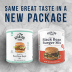 Augason Farms Black Bean Burger Mix Can, Certified Gluten Free, Emergency Food Supply, Everyday Meals, 38 Servings