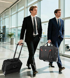 star cloud Rigid Frame Rolling Laptop Bag 18"×14"×8", Water-Resistant Rolling Briefcase with Wheels, Business Travel Computer Bag, Underseat Carry on Luggage for Men & Women