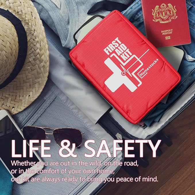 Small First aid Kits,Travel First Aid Kit with Labelled Compartments Molle System Compact Medical Kit for Car, Hiking, Backpacking, Camping, and Cycling