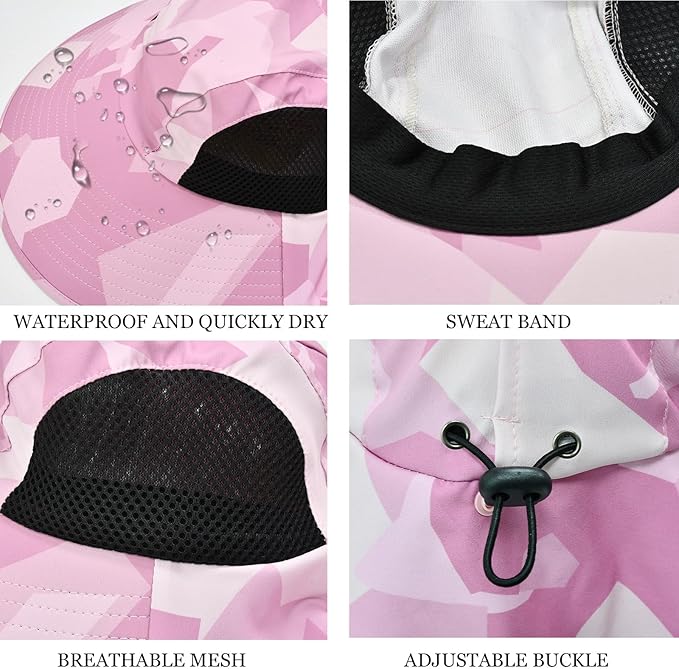 Sun Hat for Men Women with Neck Flap,UPF 50+ UV Protective Hiking Fishing Hats,Wide Brim Sun Hat for Women&Men