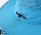 Connectyle Wide Brim Sun Hat for Men Breathable Cowboy Boonie Hat UPF 50+ Sun Protection Bucket Hat for Fishing Hiking