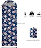 QOOMO Camping Sleeping Bags,3 Season Warm & Cool Weather,Lightweight,Waterproof Sleeping Bags for Adults & Kids,Traveling,and Outdoors,Camping Gear Equipment