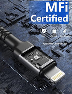 USB C to Lightning Cable 6FT 2Pack, iPhone Charger Fast Charging, USBC iPhone Charger, Type C iPhone Charging Cord [Apple MFi Certified] for iPhone 14 13 12 11 Pro Max Xs 8 Plus and More