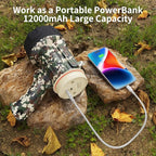 BUYSIGHT Rechargeable Spotlight Flashlight,1000,000 lumens Hand held Spotlight Waterproof Flashlight Hunting Lamp with red Filter (Camouflage Green)