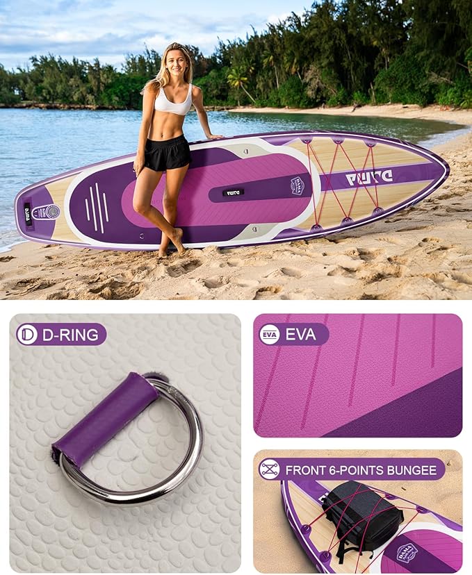 DAMA 11'*34"*6" Stand Up Paddle Board, Inflatable Paddle Board,Inflatable Paddle Boards for Adults w/a Wide, Smooth and Non Slip Deck, Versatile Styles, Suitable for Adults