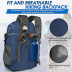 IGOLUMON Hiking Backpack 40L Packable Lightweight Camping Backpack Men Women Waterproof Hiking Daypack Outdoor Travel Daypack