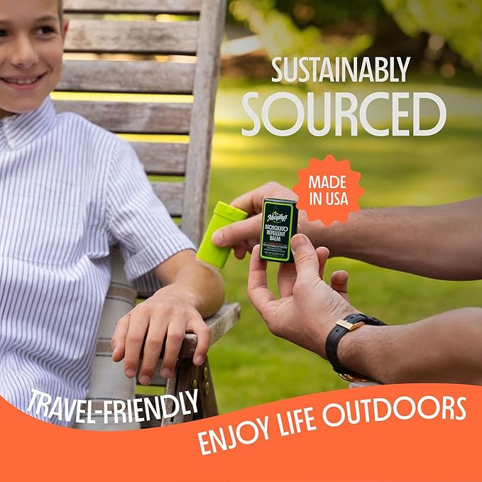 Murphy's Naturals Mosquito Repellent Balm Stick, Plant-Based, Natural Ingredients, DEET-Free, Travel-Pocket Size, 0.5oz Each, 3-Pack