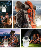 V.C Formark Camping Lantern Solar Powered Portable with Battery% Display, 1000LM Bright, USB-C/Solar Charging, for Outdoor Emergency, Hiking, Power Outage
