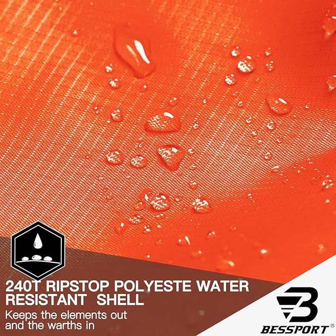 Bessport Mummy Sleeping Bag | 15-45 ℉ Extreme 3-4 Season Sleeping Bag for Adults Cold Weather– Warm and Washable, for Hiking Traveling & Outdoor Activities