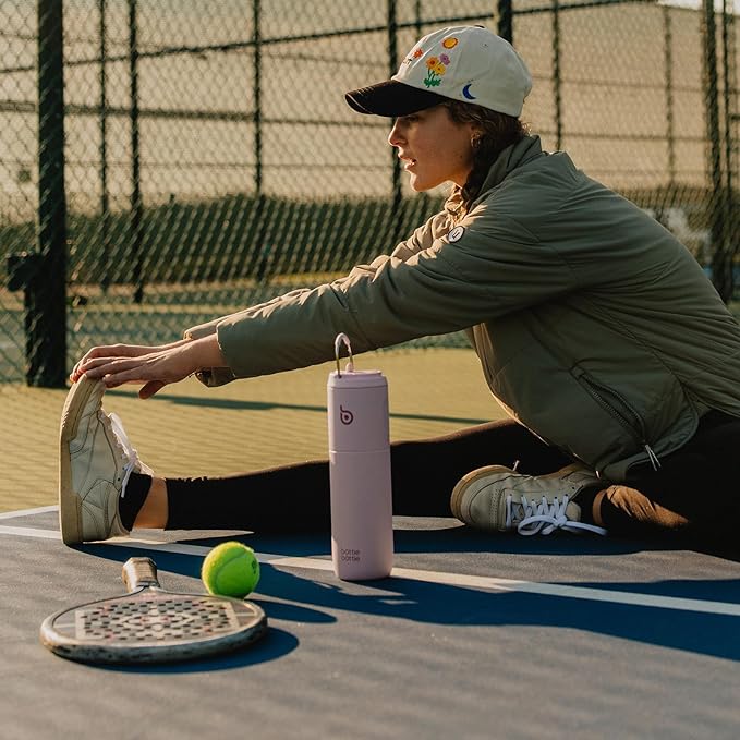 BOTTLE BOTTLE Insulated Water Bottle 24oz with Straw Lid and Handle for Sports Travel Gym Stainless Steel Water Bottles Double-Wall Vacuum Metal Leak Proof BPA-Free