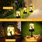 kyoryuger Dog Solar Lanterns Retriever Dog Solar Lights Golden Retriever Gifts for Women Men Dog Lovers Gifts Decorative Hanging Dog Lanterns with Stake for Yard Lawn Garden Decor Outdoor Dog Light