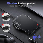 Wallet Tracker Card Air-Tag - Work with Apple Find My (iOS only), 0.07in Slim Tracking Card, IP68 Waterproof Bluetooth Tracker Finder, Apple MFi Certified, Item Locator for Luggage, Passports, Purse