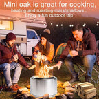 Kiln-Dried Oak Wood for Pizza Ovens, 8-Inch Barkless Logs, Ideal for Ooni, Gozney, Solo Stove, and Other Wood-Fired Pizza Ovens- Approx. 15lbs