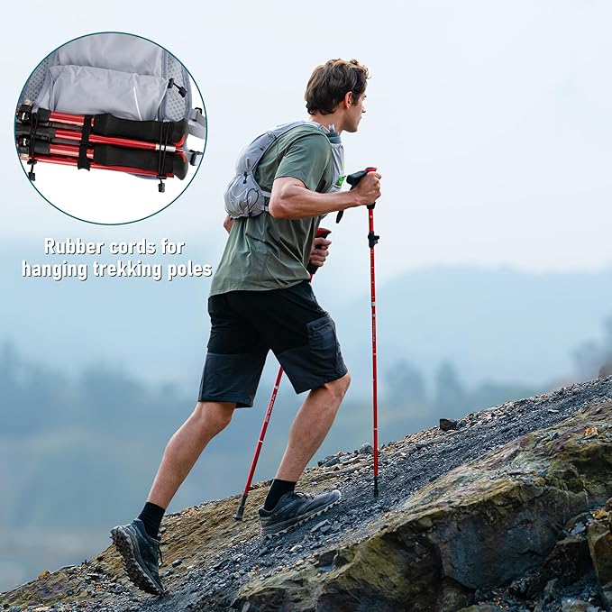 Running Vest with Water Bladder 1.5 Liter, Small Hydration Water Vest, Lightweight Hydration Pack Multi-Pocket 11x - for Hiking Race Trail Marathon for Women Men