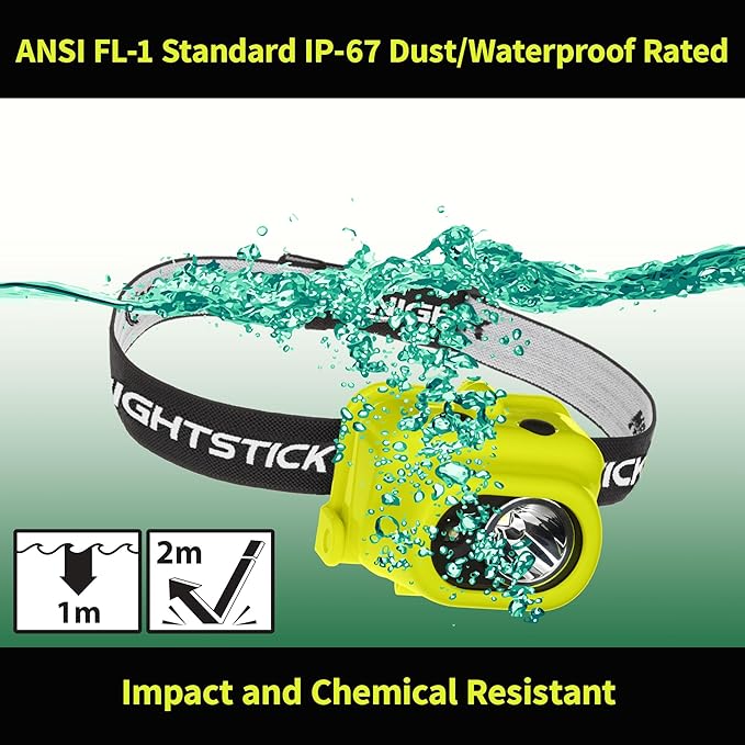 Nightstick XPP-5454G Intrinsically Safe Dual-Light Multi-Function Headlamp, Green