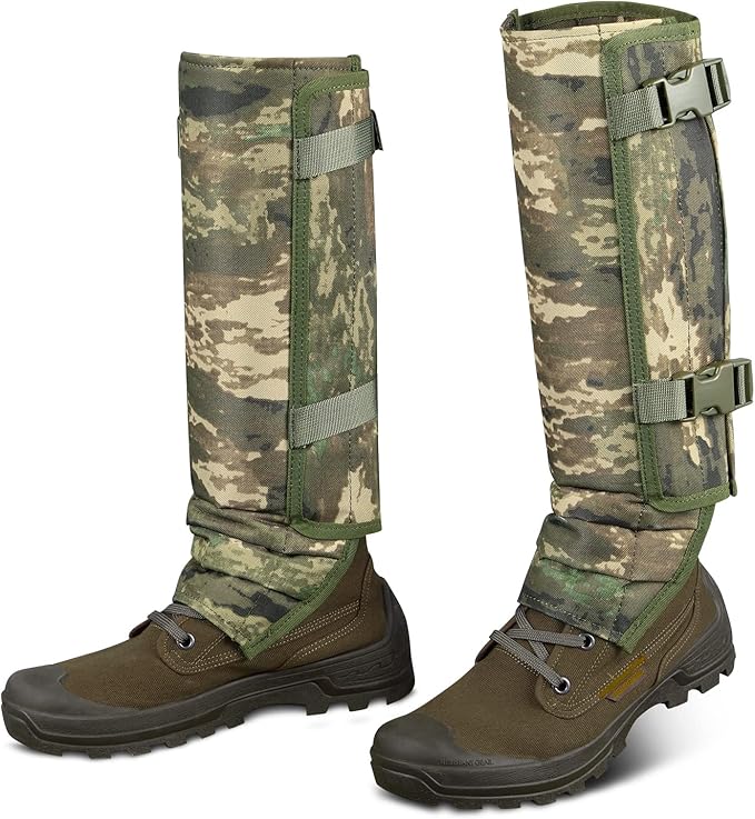 Skiguard Snake Guard Gaiters - Waterproof Chaps for Lower Legs, Bite Proof Guardz, Adjustable Size