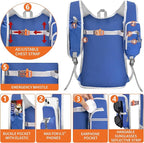 Seektop Small Hiking Backpack 12L to 15L Expandable Travel Packable Waterproof Daypack Lightweight Hiking Bag for Women Men