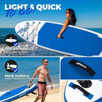 Quashley Inflatable Stand Up Paddle Board,10-11ft Inflatable Paddleboards 32/34 Inch Wide,All Around SUP for Beginners with Lightweight Paddle,Hand Pump,Backpack,Leash,Durable & Portable iSUP Board