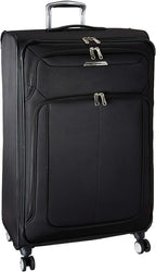 Samsonite Solyte DLX Softside Expandable Luggage with Spinner Wheels, Midnight Black, Checked-Large 29-Inch