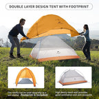 Naturehike Cloud-Up 1 Person Tent, Lightweight Backpacking Tents for One Man, Waterproof Ultralight One Person Tent for Camping Hiking Backpacking