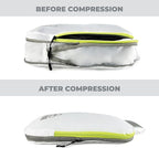 Beeyond Compression Packing Cubes Set - 6 Pieces for Travel and Luggage Organization, Includes Large & Small Cubes, Accessories Bag, and Laundry Bag