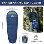 Naturehike Sleeping Bags for Adults, 23/39℉ Mummy Backpacking Sleeping Bag, 0 Degree Lightweight Sleeping Bag Warm for Camping, Hiking