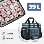 Maelstrom Collapsible Soft Cooler Bag, 24/30/60/75 Cans Beach Cooler, Ice Chest, Leakproof & Portable for Beach, Camping, Road Trips & Grocery Shopping