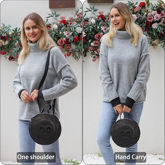 ALEVMOOM Portable Telescoping Collapsible Stool with Cushion & Bag, Retractable Folding Stool for Adults, Lightweight But Sturdy Capacity 440 lbs for Camping Fishing Hiking BBQ