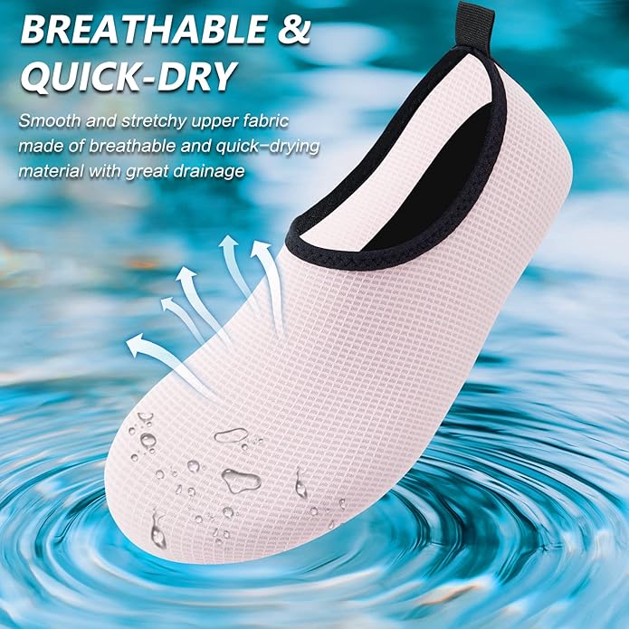 Deevike Water Shoes for Women Men Barefoot Quick-Dry Aqua Socks Slip-on for Beach Swim Surf Yoga Exercise