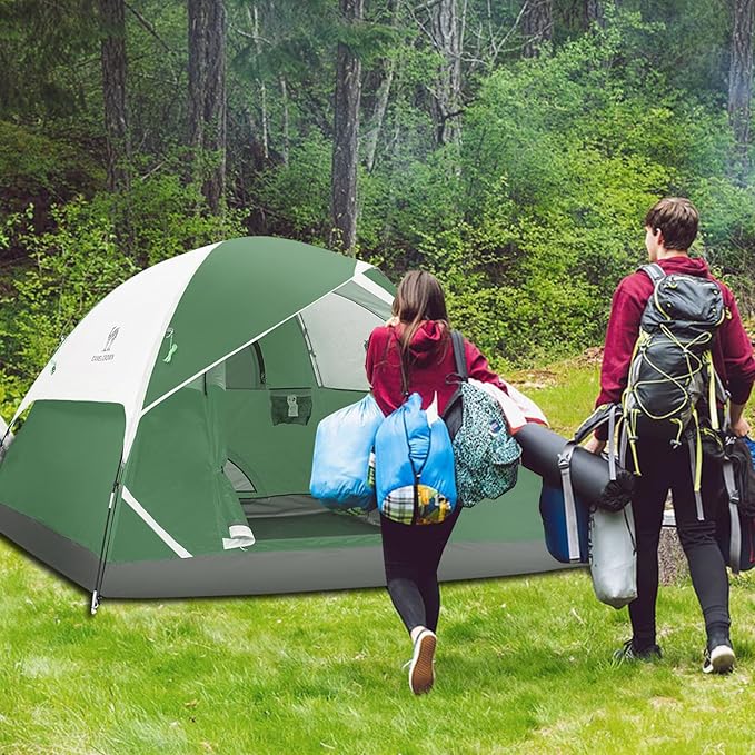 CAMEL CROWN Tents for Camping 2/3/4/5 Person Camping Dome Tent, Waterproof,Spacious, Lightweight Portable Backpacking Tent for Outdoor Camping/Hiking