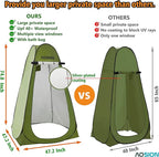 AOSION Privacy Shower Tent,Pop Up Changing Tent,Camp Bathroom Changing Dressing Room,Sun Sunshade Canopy Outdoor Rain Shelter for Camping Hiking Beach Picnic Fishing. (Green)