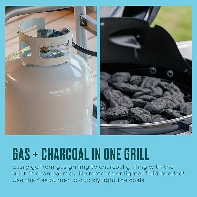 Charbroil Bistro Pro Gas Grill for Small Spaces and Patios, Black - 25302161