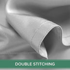 King Sheets by Pure Bamboo, Genuine 100% Organic Viscose Derived from Bamboo Bed Sheet Set, Luxuriously Soft & Cooling, Double Stitching, Lifetime Quality Promise (King, Silver Pearl)