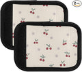 Cherry Flower Cream Luggage Handle Wrap for Suitcase Luggage Tags Handle Covers Identifiers Soft Decorations Travel Accessories 2 Pack