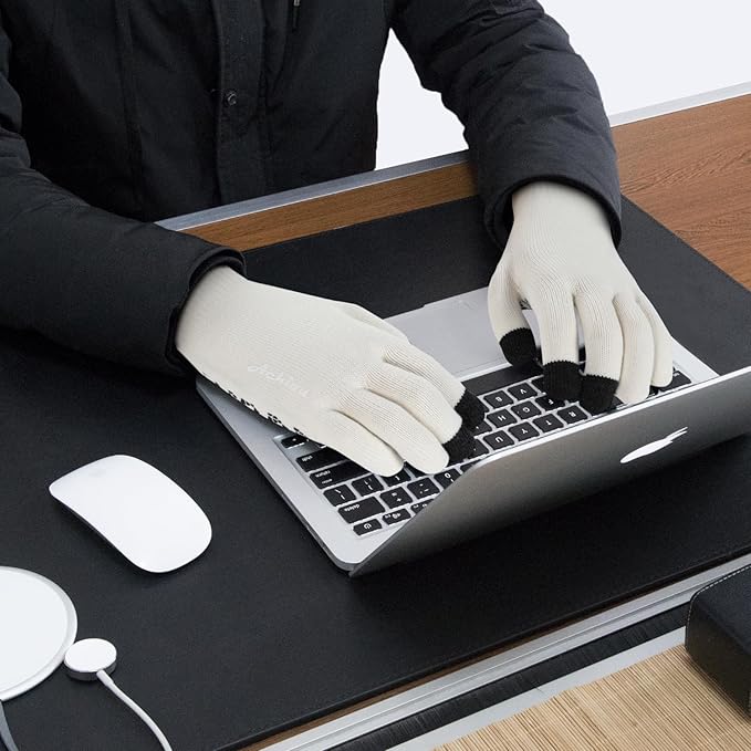 Achiou Winter Gloves, Glove for Men Women, Upgraded Touch Screen Texting Warm Running with Thermal Soft Knit Lining